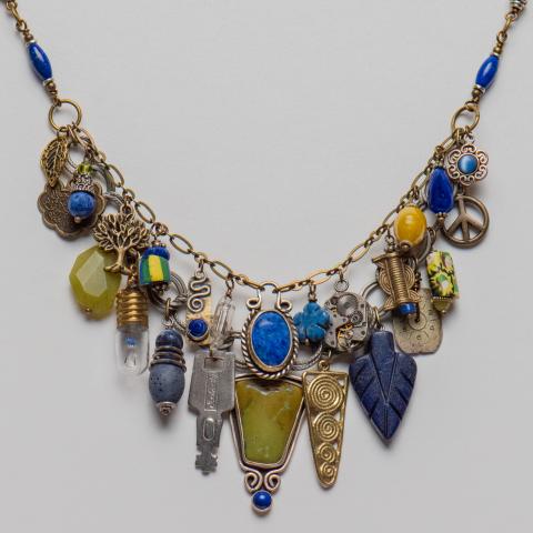Lapis & Green Turquoise Layered Necklace