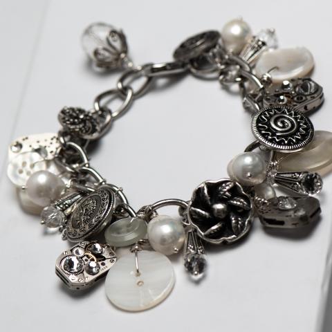 Mother of Pearl Charm Bracelet
