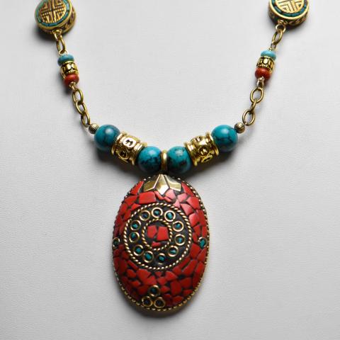Bali Oval with Turquoise