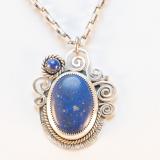 Silver Setting with Lapis Stone